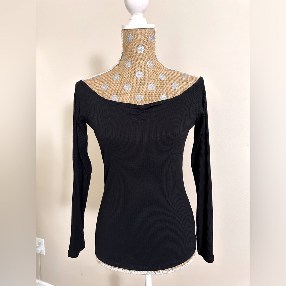 ASOS Ribbed Off The Shoulder Top